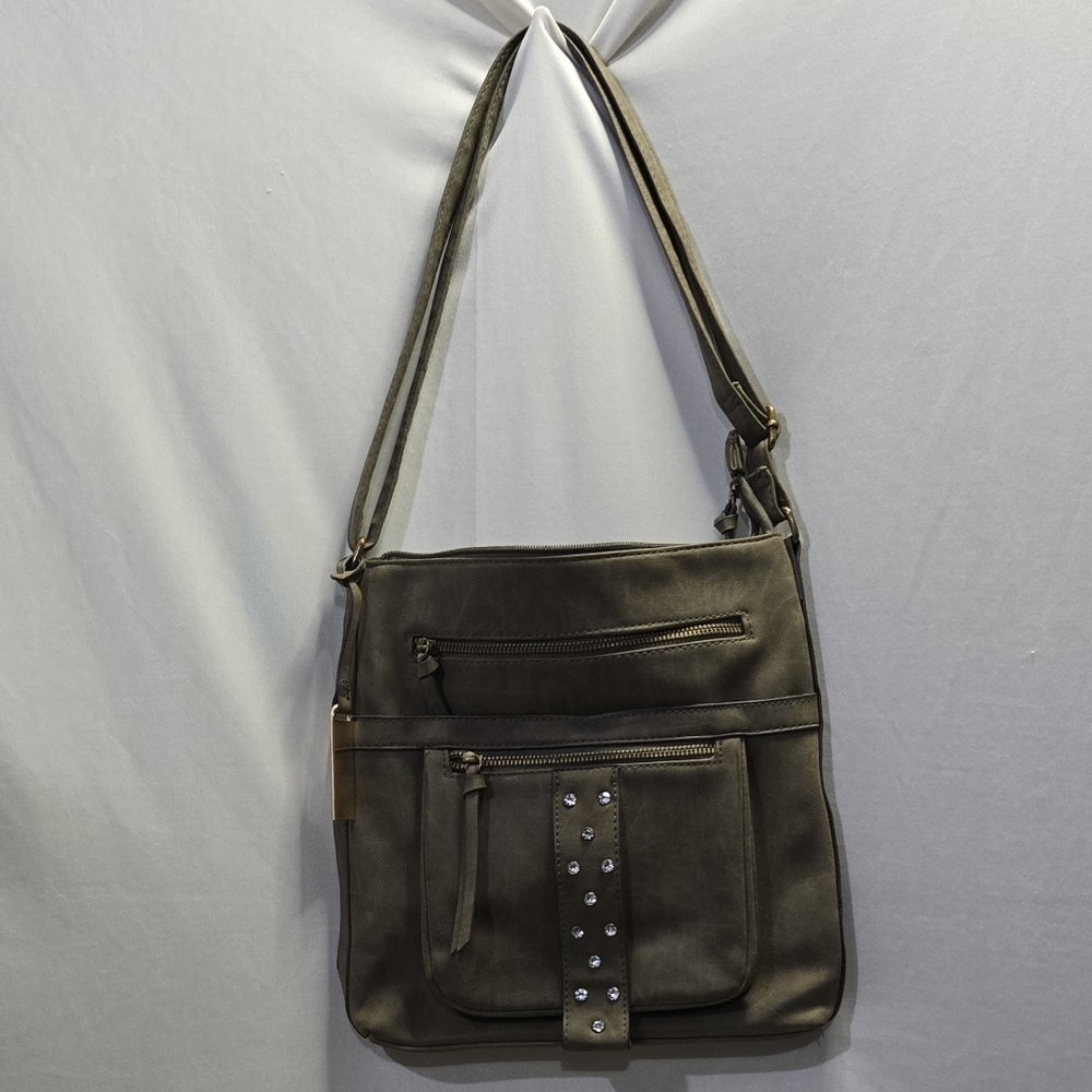 Womens EUC Olive Green Crossbody Bag